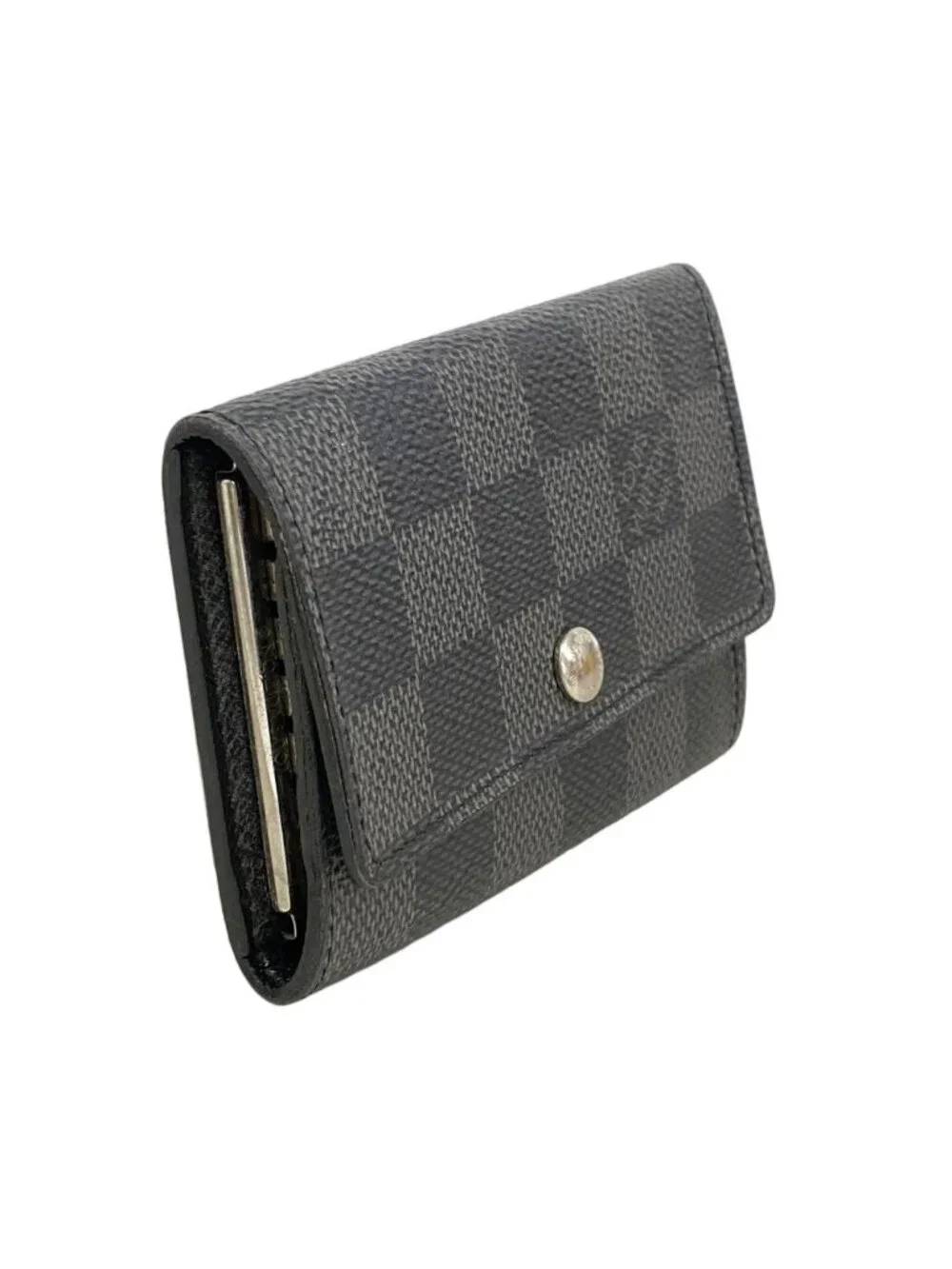 Louis Vuitton Key Case Damier Graphite Multicles 6 Black Gray Key Holder
